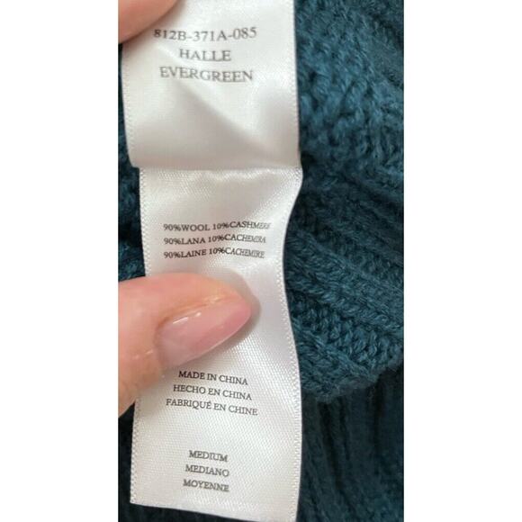 Rails Halle Evergreen Turtleneck Wool Cashmere Blend Women's Sweater Size M - Picture 5 of 6